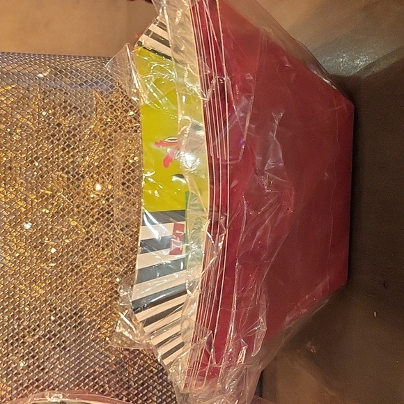 Hot Pink, Lime Green and Zebra Holiday Paper Bowls by Pier 1 Set of 12 - Picture 3 of 6